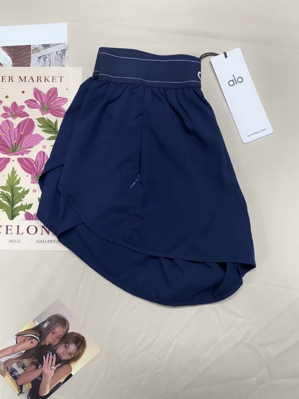 ALO Yoga Match Point Short✨Navy Blue Lightweight, Activewear Chic🎏 - Picture 6 of 7